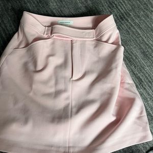 Pink size two skirt with belt